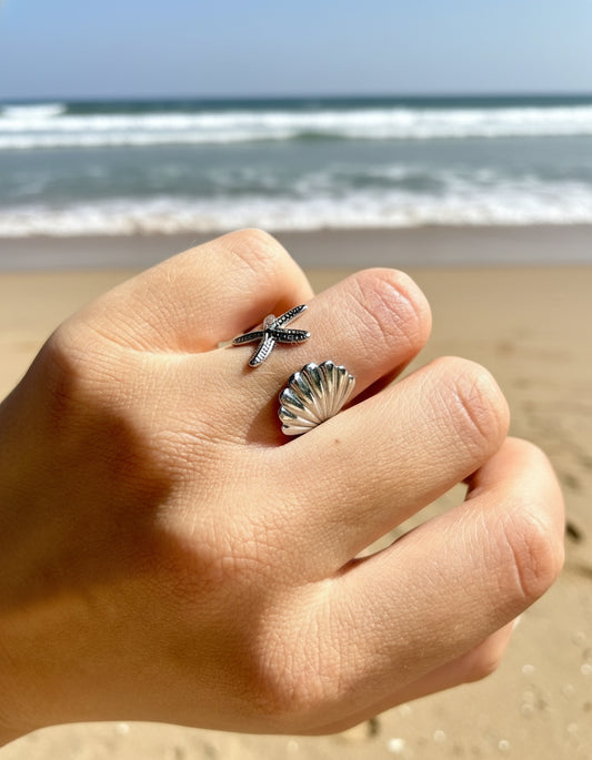 Bague Plage (argenté)