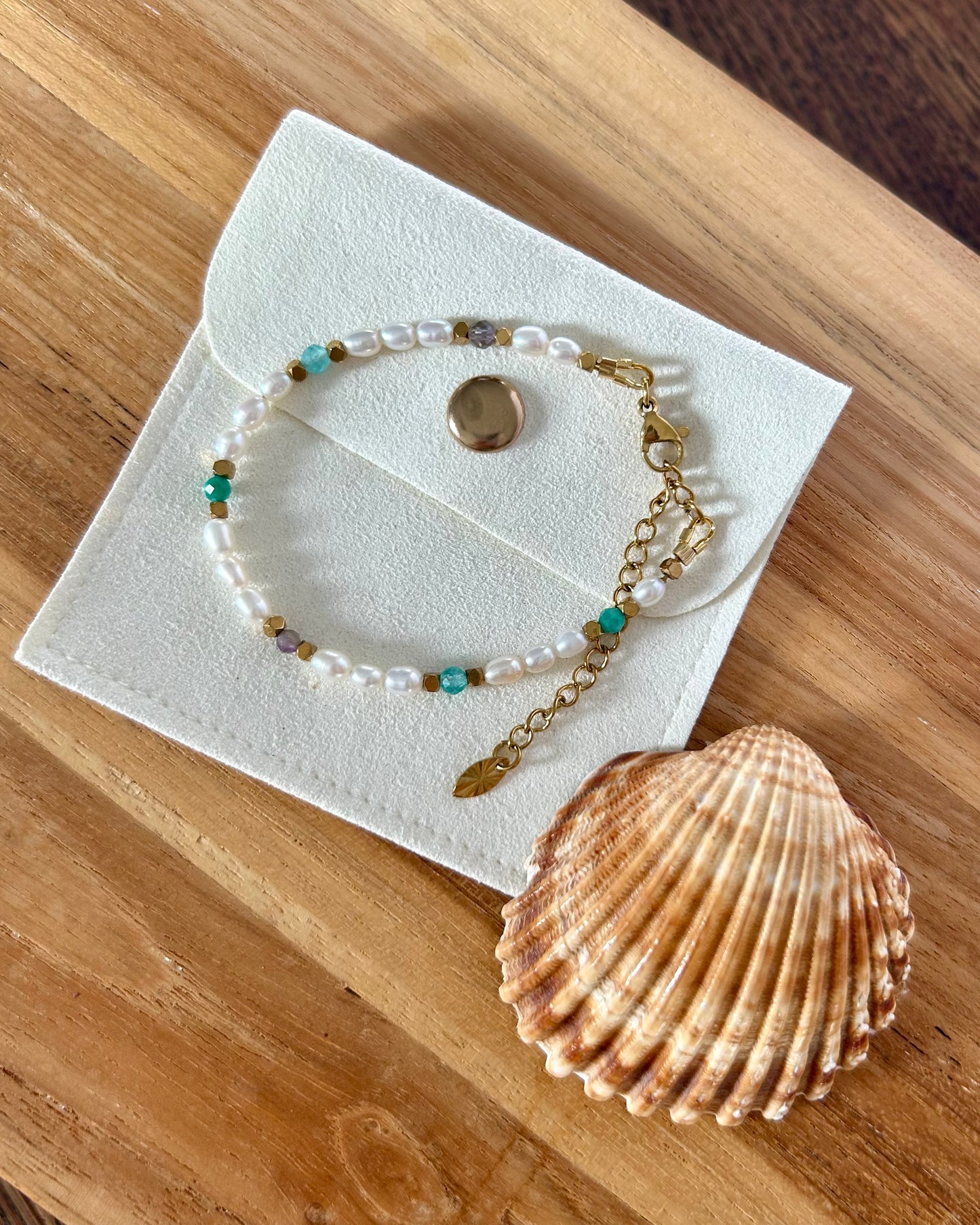 Lot de 4 bracelets - Chrysocolle