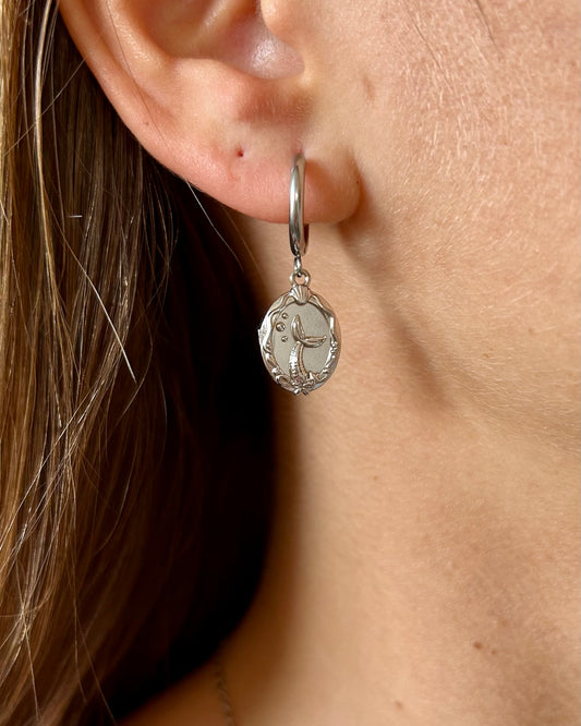 Créoles Sirena (argenté)