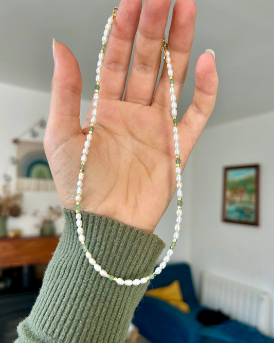 Ras de cou Maëlle (Adventurine Verte)