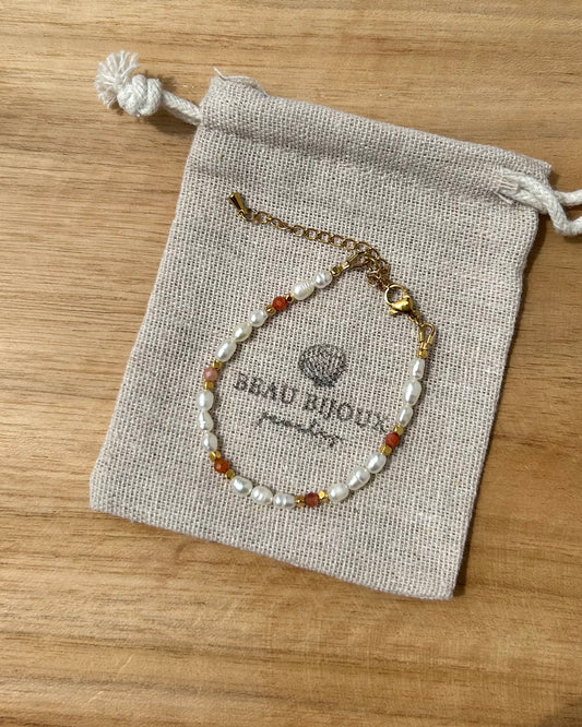 Bracelet Maëlle - Onyx Orange