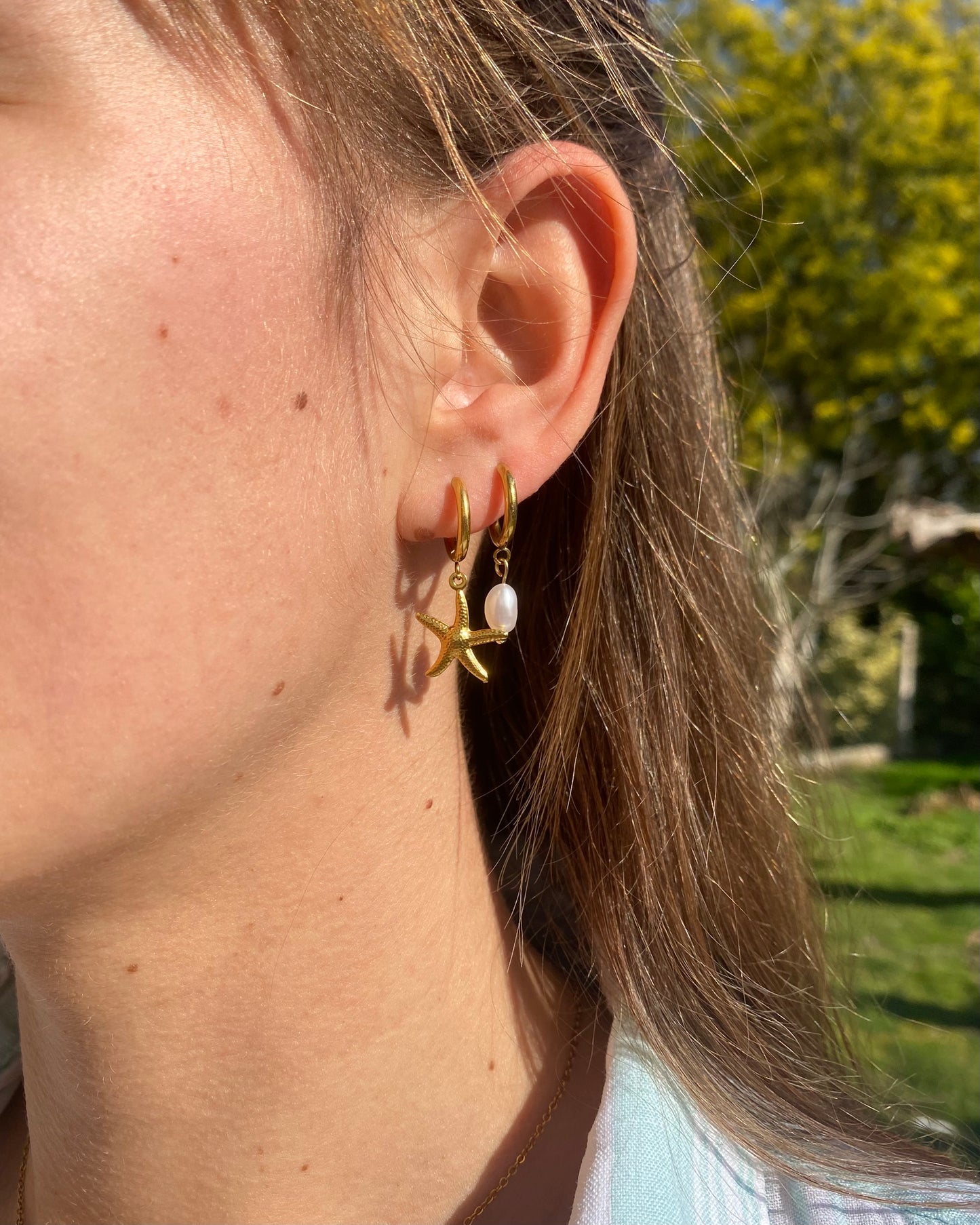 Boucles d'oreilles Etoile de mer