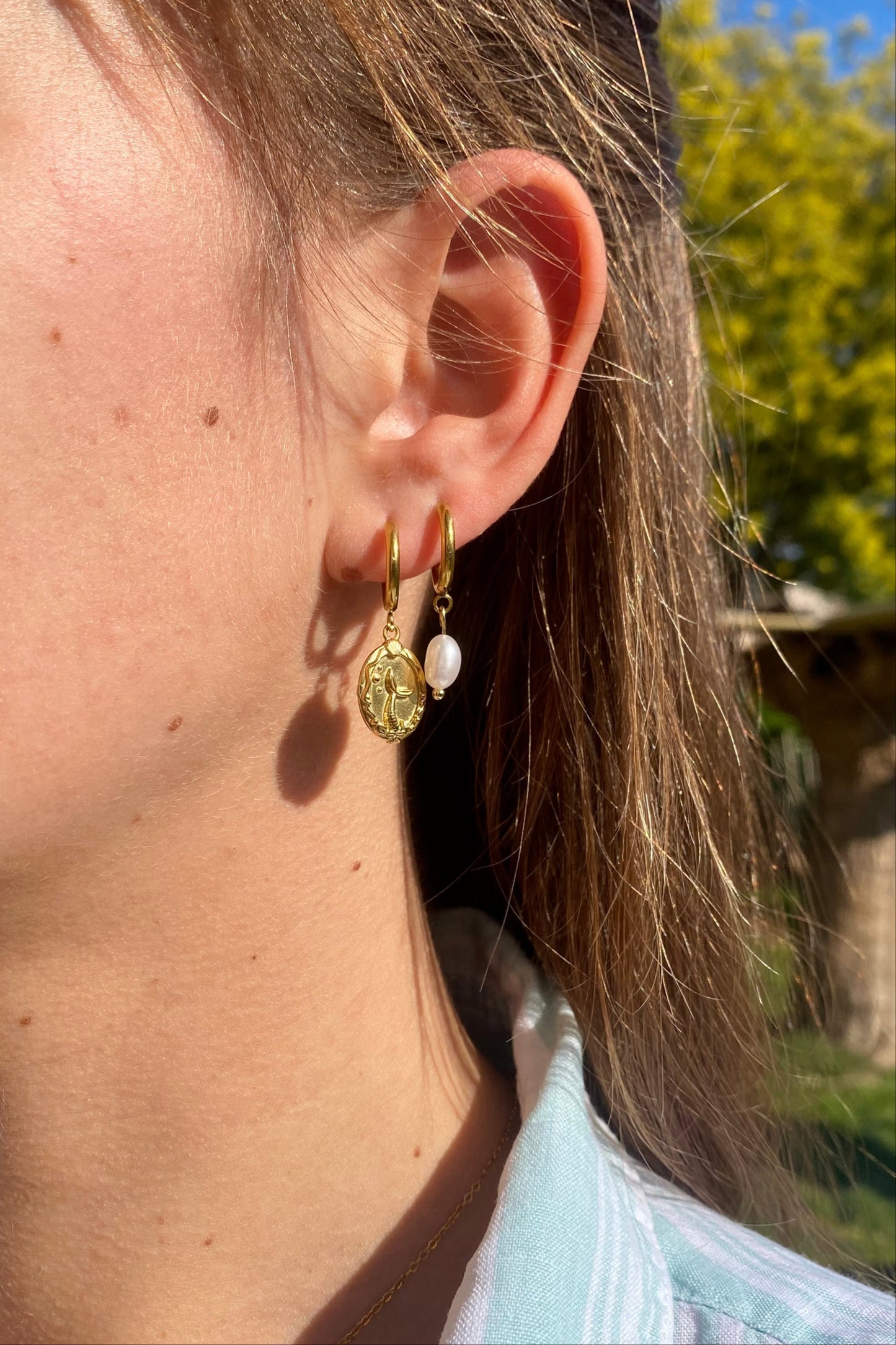 Boucles d'oreilles créoles Ariël