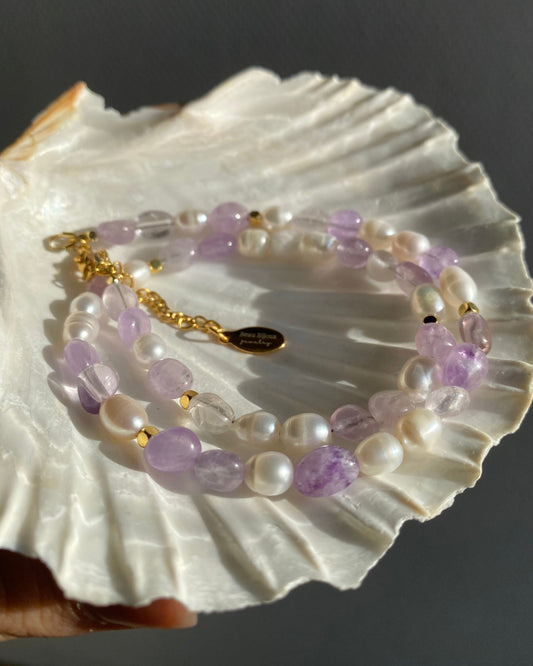 Collier Léa - Améthyste