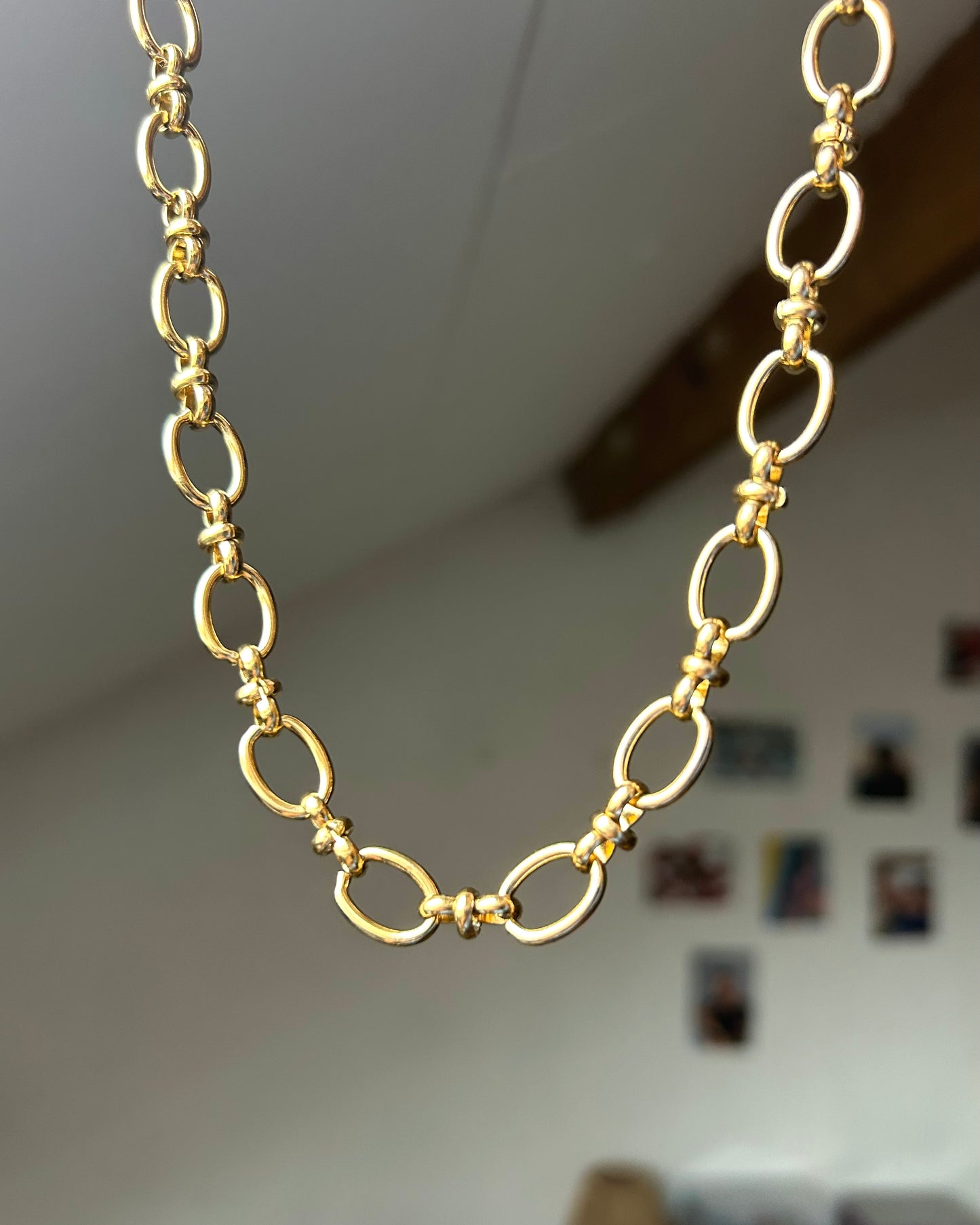 Collar con dije personalizable (oro)