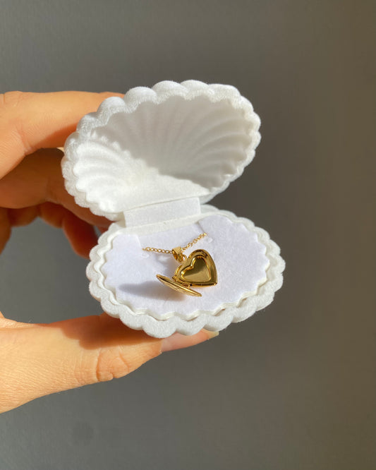 Boîte cadeau en forme de coquillage