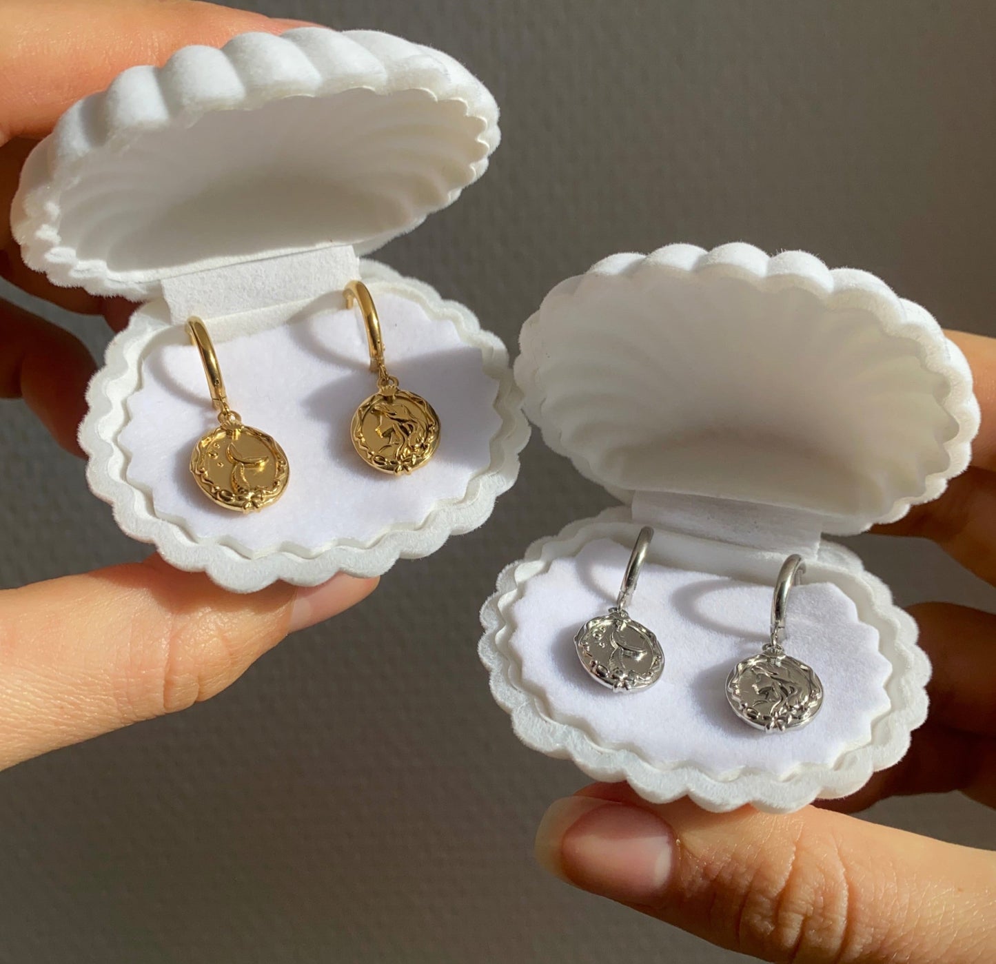 Créoles Sirena (argenté)