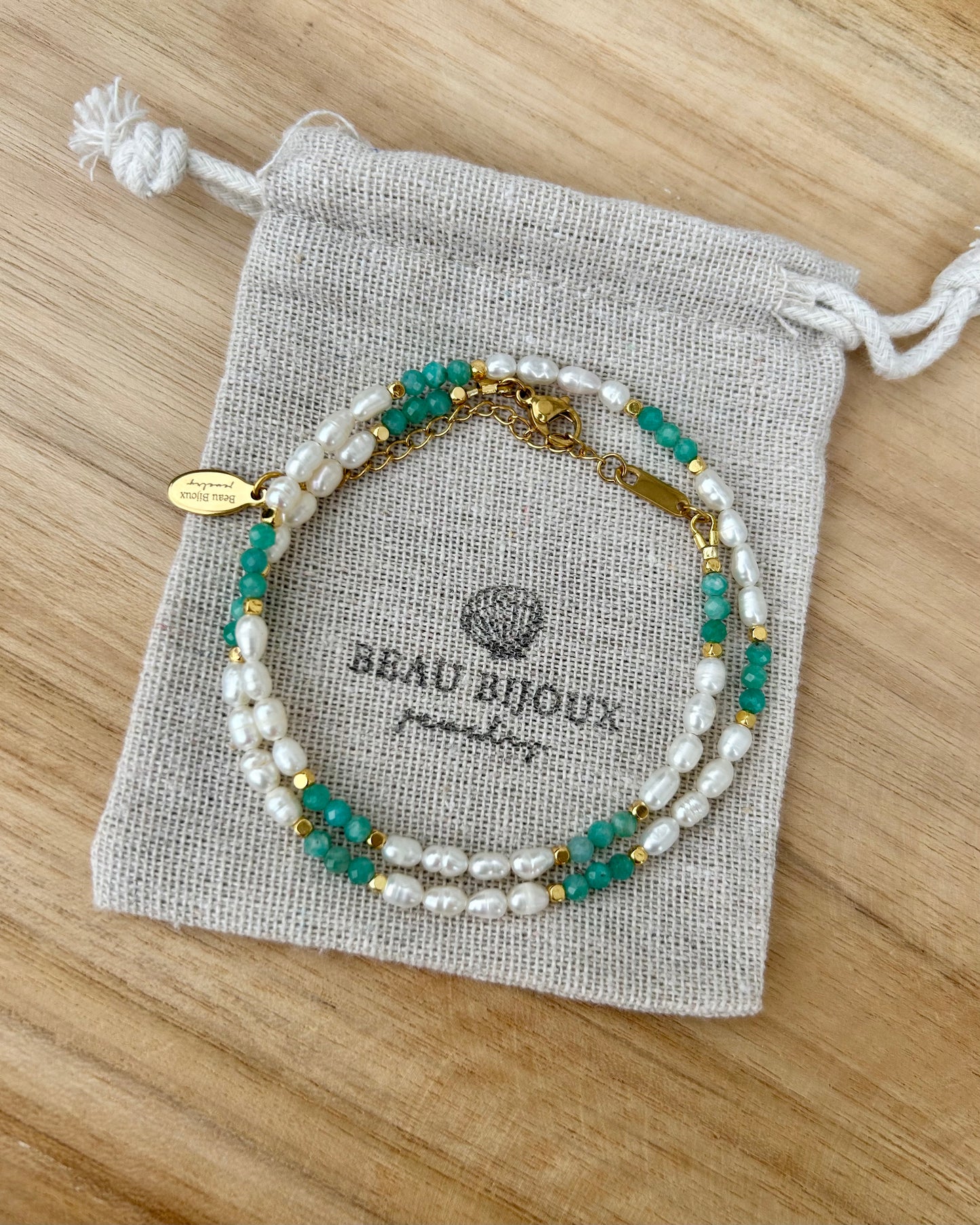 Collier Emily - Adventurine Vert