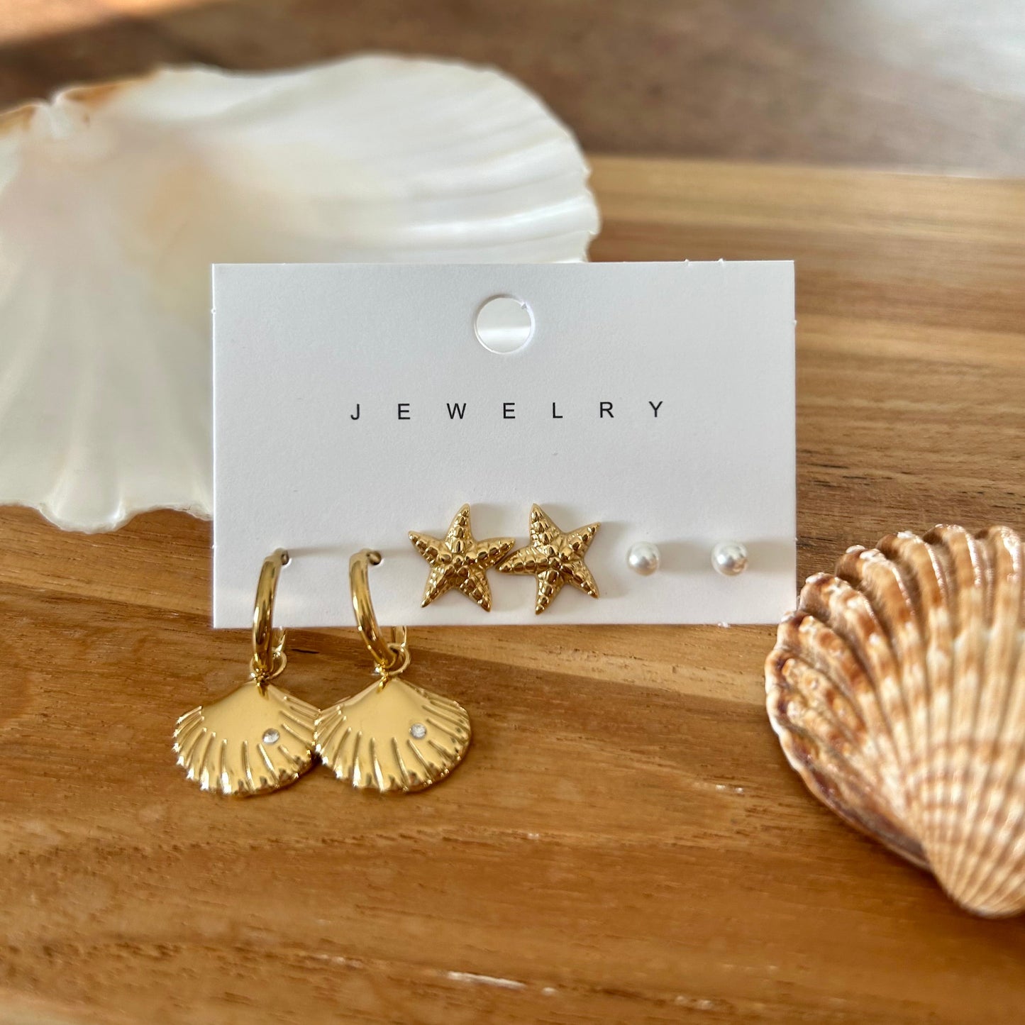 Lot de 3 clous d'oreilles