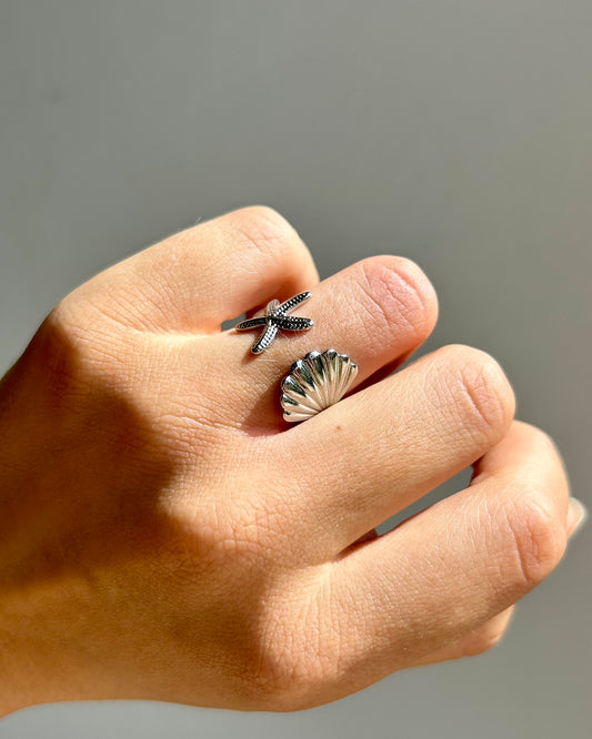 Bague Plage (en argenté)