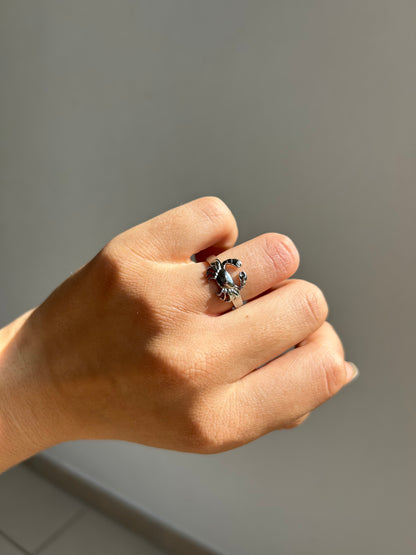 Bague Crabe (argenté)