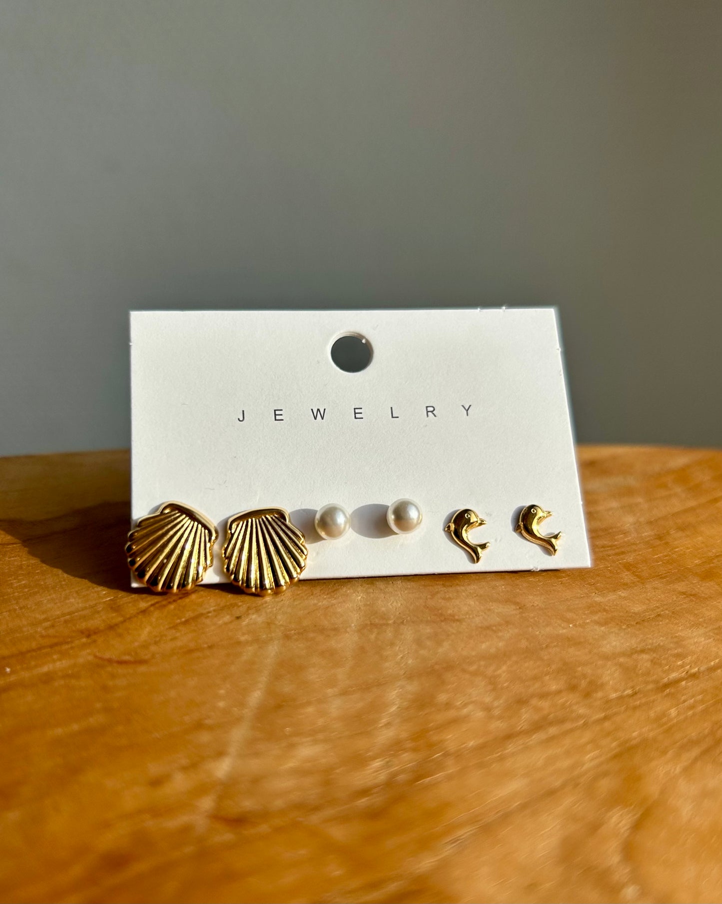 Lot de 3 clous d'oreilles