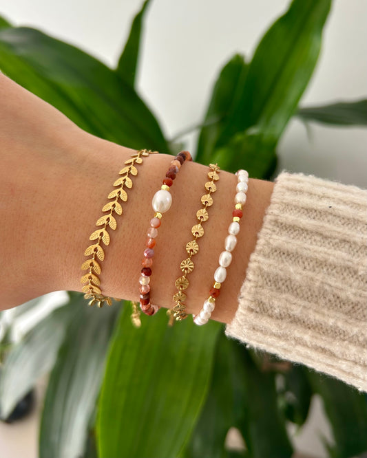 Bracelet Anne - Onyx Orange