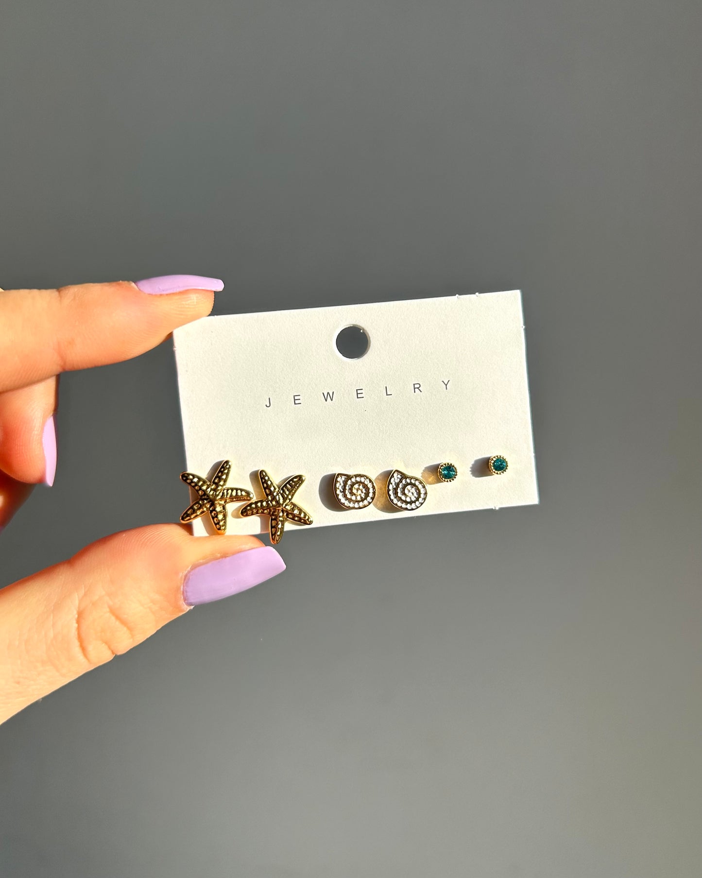 Lot de 3 clous d'oreilles