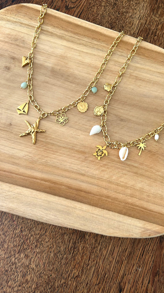 Collar con dijes - Verano