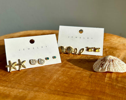 Lot de 3 clous d'oreilles