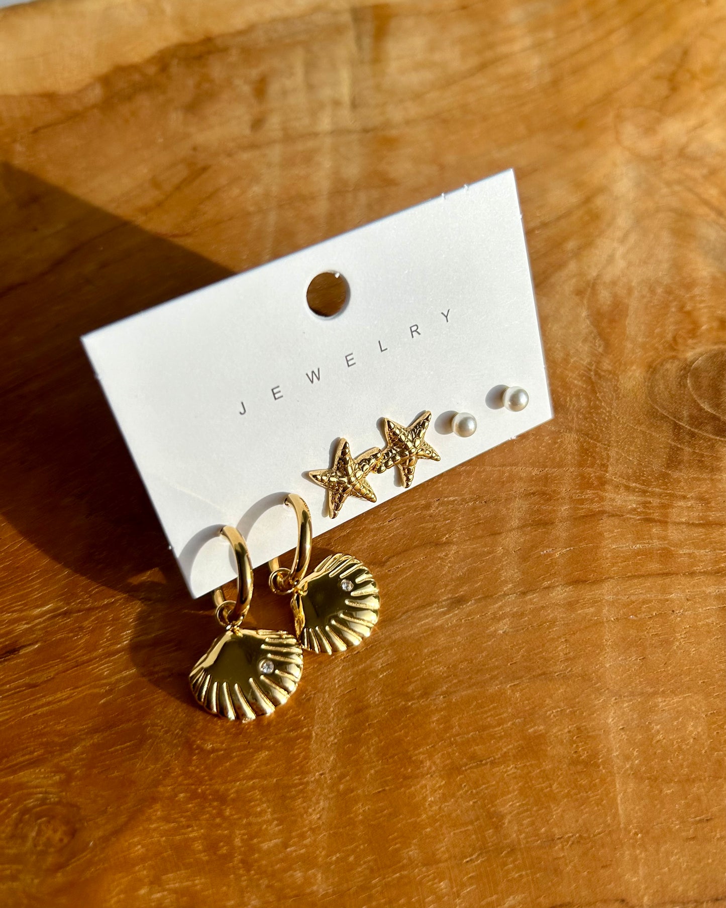 Lot de 3 clous d'oreilles