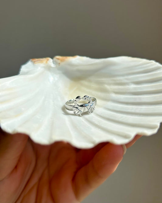 Bague Crabe (en argenté)