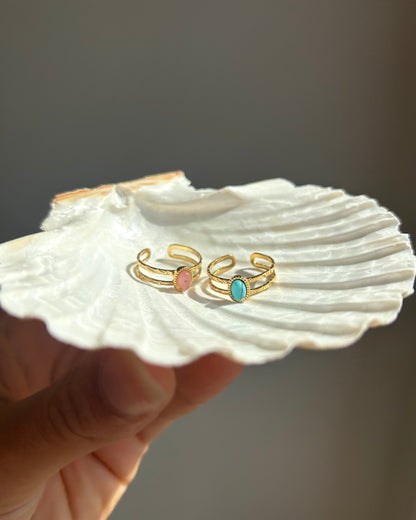 Bague Zoé - Blue et Rose