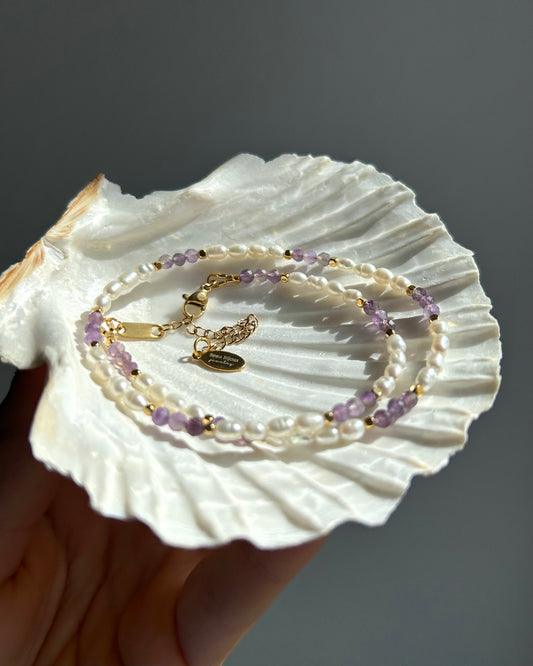 Collier Emily - Améthyste
