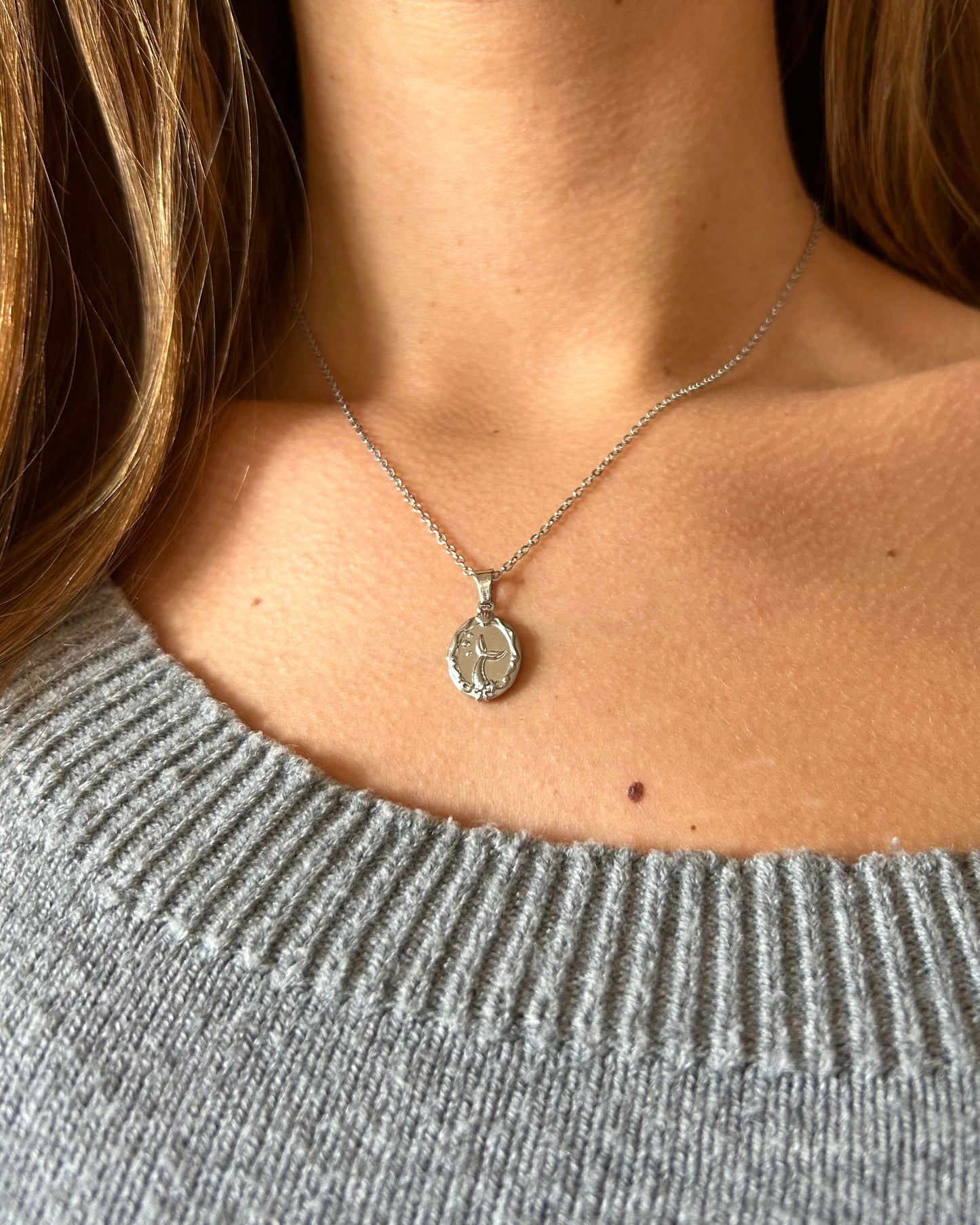 Collier Ariël (en argenté)