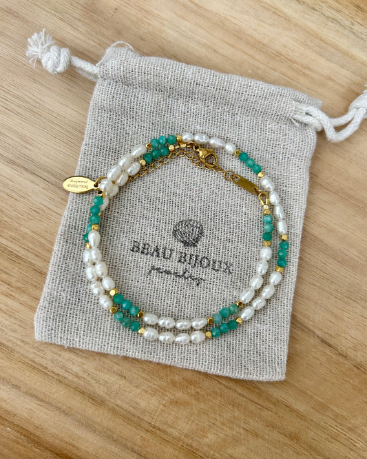 Collier Emily - Adventurine Vert